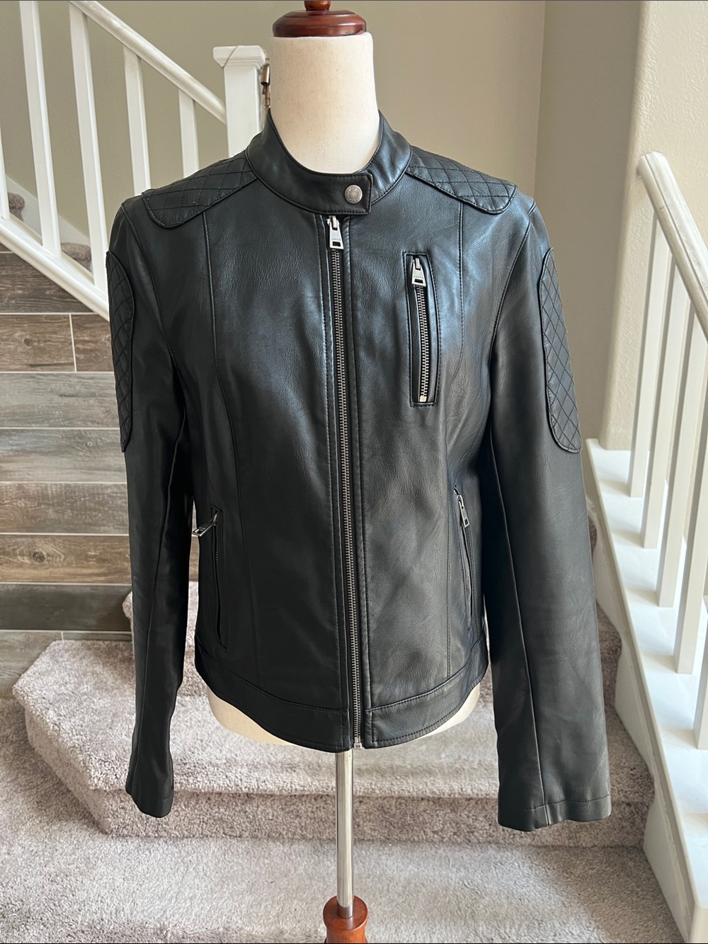 Levi’s Women's Black Faux Leather Moto Jacket